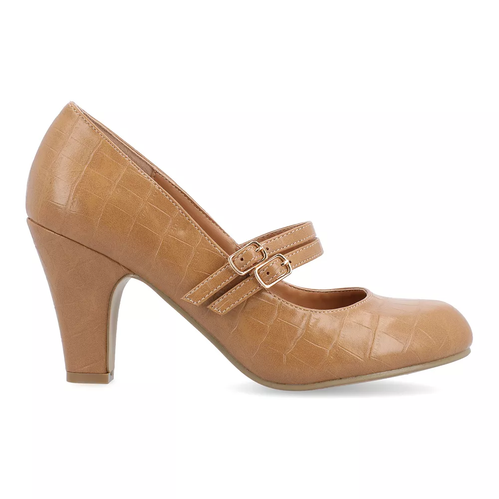 Journee Collection Windy Women's Matte Mary Jane High Heels 2 Journee Collection Windy Women's Matte Mary Jane High Heels - Image 2
