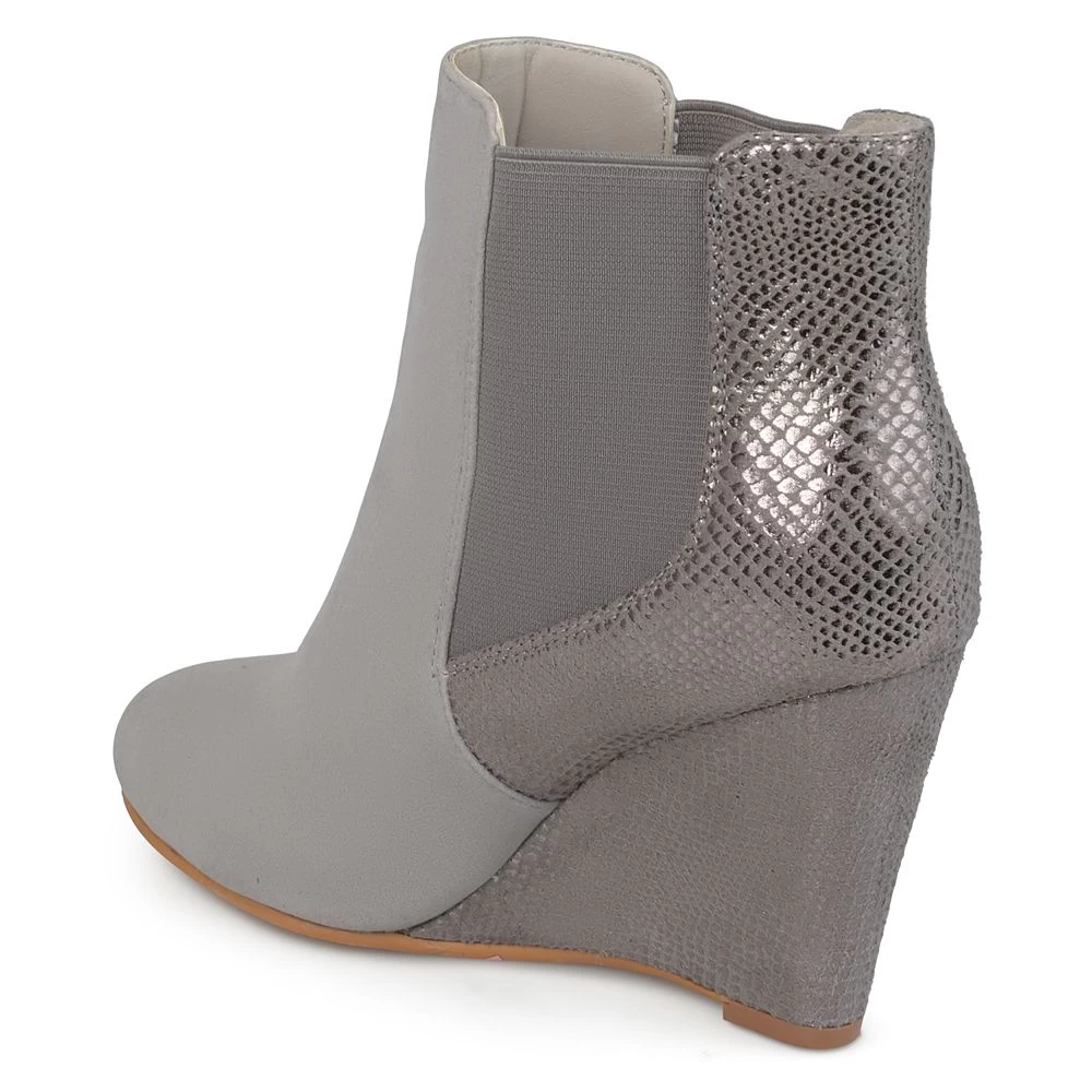 Journee Collection Linae Women's Wedge Ankle Boots 2 Journee Collection Linae Women's Wedge Ankle Boots - Image 2