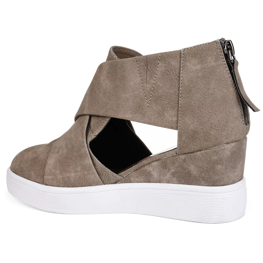 Journee Collection Journee Collection Seena Women's D'Orsay Wedge Sneakers 2 Journee Collection Journee Collection Seena Women's D'Orsay Wedge Sneakers - Image 2