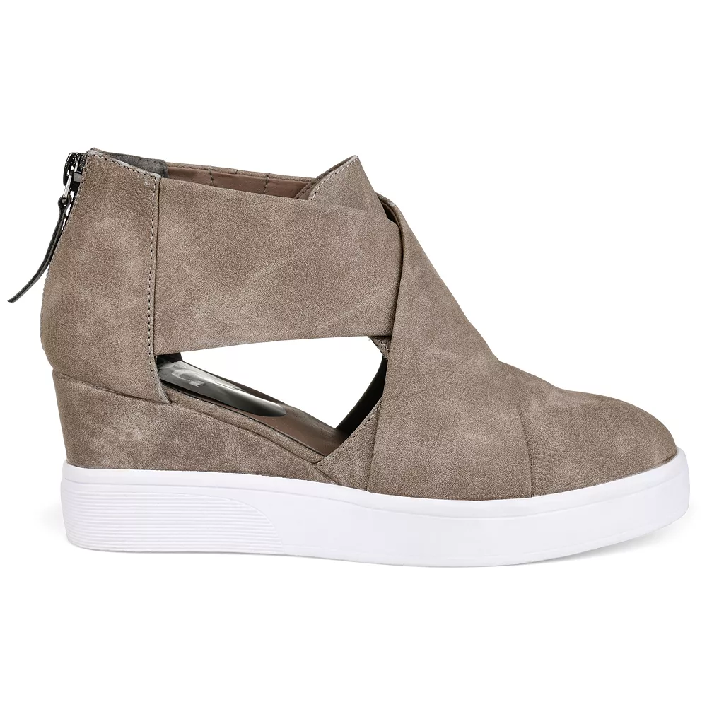 Journee Collection Journee Collection Seena Women's D'Orsay Wedge Sneakers 3 Journee Collection Journee Collection Seena Women's D'Orsay Wedge Sneakers - Image 3