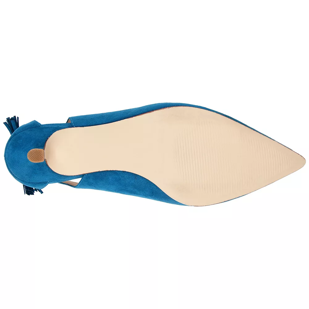 Journee Collection Bindi Women's Tassel Pointed Toe Pumps 4 Journee Collection Bindi Women's Tassel Pointed Toe Pumps - Image 4