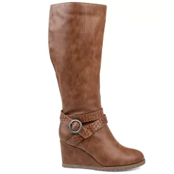 Journee Collection Garin Women's Wedge Knee High Boots -Fashion Shoes-Journee Collection 3498178 ALT2