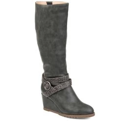 Journee Collection Garin Women's Wedge Knee High Boots