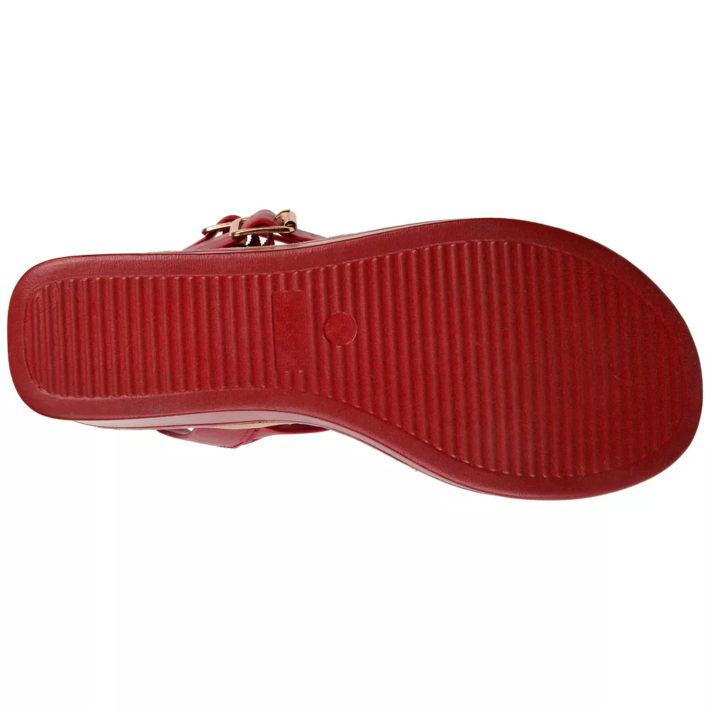 Journee Collection Bianca Women's Wedge Sandals 4 Journee Collection Bianca Women's Wedge Sandals - Image 4