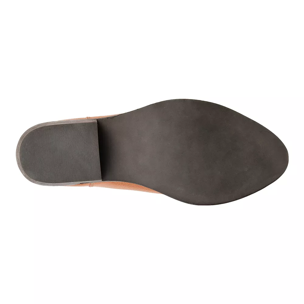 Journee Signature Carmela Women's Leather Ankle Boots 4 Journee Signature Carmela Women's Leather Ankle Boots - Image 4