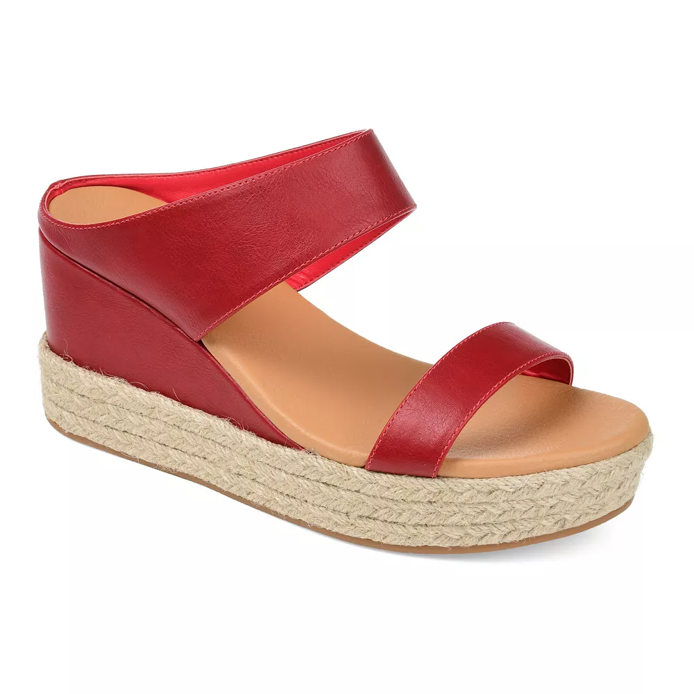 Journee Collection Alissa Women's Wedge Sandals 1 Journee Collection Alissa Women's Wedge Sandals