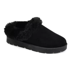 Journee Collection Whisp Women's Faux-Fur Trim Slippers