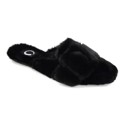 Journee Collection Eara Women's Faux-Fur Slippers