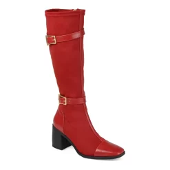 Journee Collection Gaibree Women's Buckle Knee-High Boots