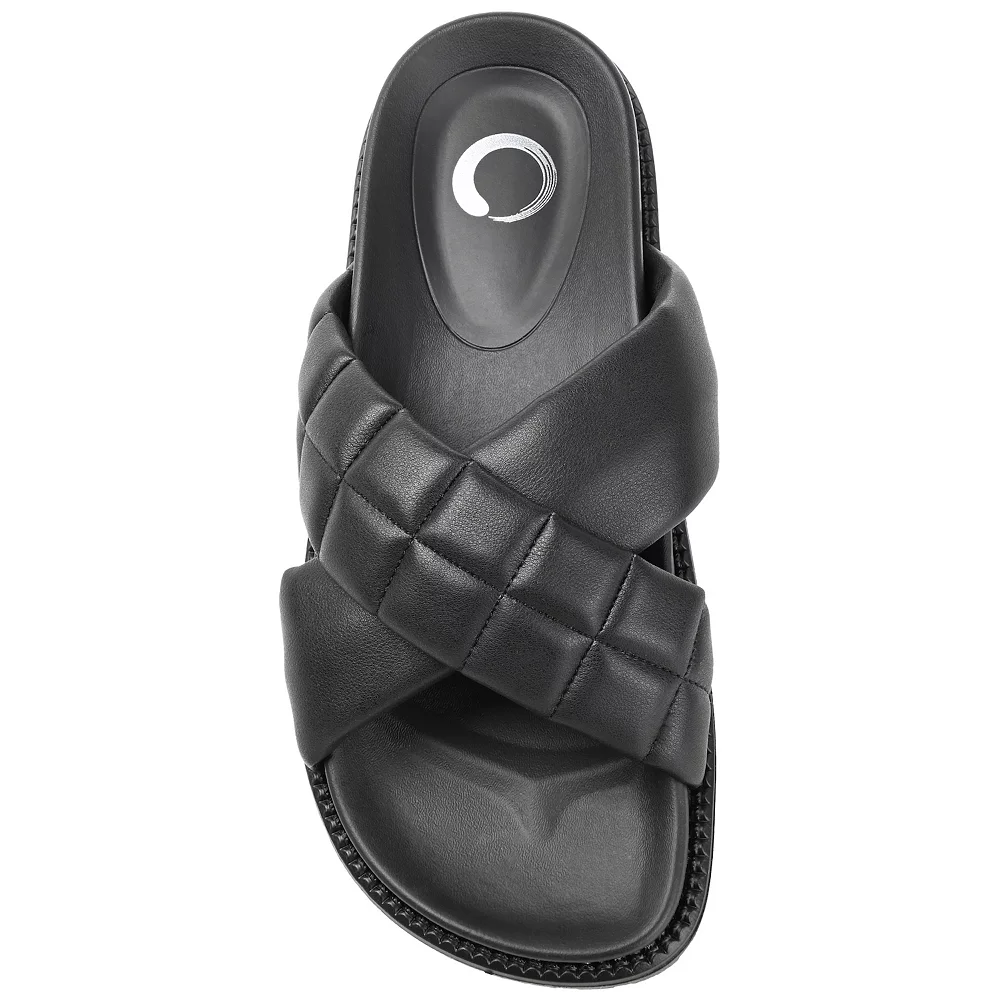 Journee Collection Aveena Women's Slide Sandals 4 Journee Collection Aveena Women's Slide Sandals - Image 4