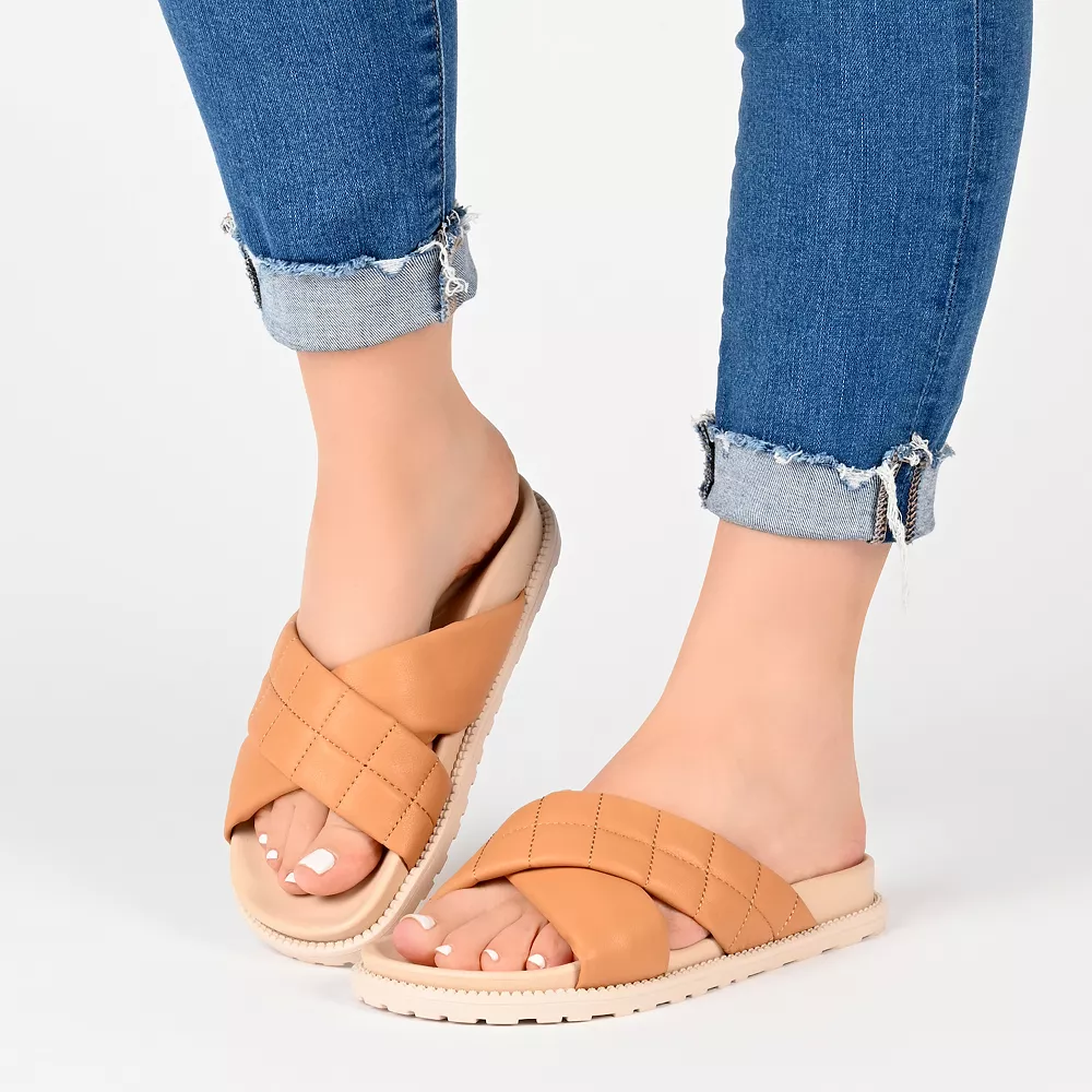 Journee Collection Aveena Women's Slide Sandals 6 Journee Collection Aveena Women's Slide Sandals - Image 6