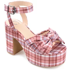 Journee Collection Zenni Women's Tru Comfort Foam™ Bow Block Heel Sandals