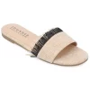 Journee Collection Koreene Women's Fringed Slide Sandals