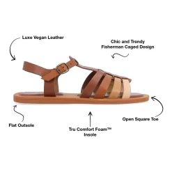 Journee Collection Benicia Women's Fisherman Sandals -Fashion Shoes-Journee Collection 6217414 ALT5